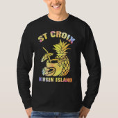 Zomervakantie Retro Virgin Island St Croix Beach T-shirt (Voorkant)