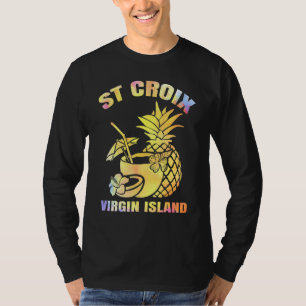 Zomervakantie Retro Virgin Island St Croix Beach T-shirt