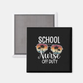 zomervakantie school einde jaar school zuster van magneet (Voorkant / Achterkant)