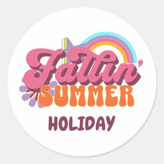 zomervakantie - stickers en etiketten (Voorkant)