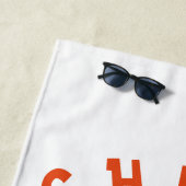 Zomervakantie Strand Chill Goose Zwemring Wit Strandlaken (In situ)