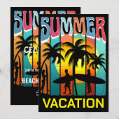 ZOMERVAKANTIE STRAND OCEAAN AVONTUUR KAART (Voorkant / Achterkant)