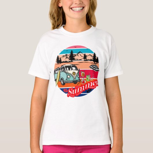 " zomervakantie" t-shirt (Voorkant)