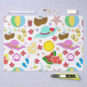 zomervakantie tissuepapier (Craft)