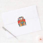 zomervakantie vierkante sticker (Envelop)