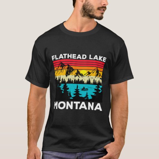 Zomervakantie Vist  retro flathead Lak T-shirt (Voorkant)