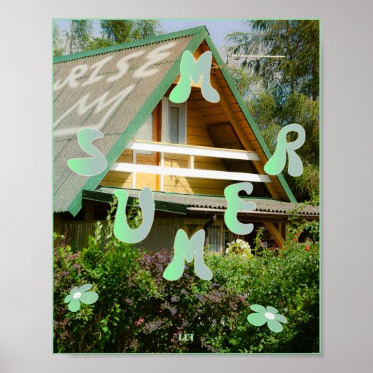 Zomervakantiehuis Poster (Voorkant)
