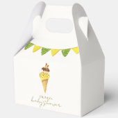 Zomervanille het Scoop Ice Cream Baby shower Bedankdoosjes (Voorkant)