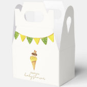 Zomervanille het Scoop Ice Cream Baby shower Bedankdoosjes (Open)
