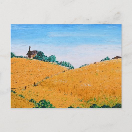 Zomervelden Feestdagenkaart (Voorkant)