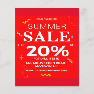 zomerverkoop flyer