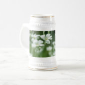 zomerverse witte tuinbloemen bierpul (Voorkant links)