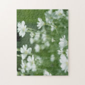 zomerverse witte tuinbloemen legpuzzel (Verticaal)