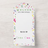 Zomervibe. All In One Uitnodiging (Binnen)