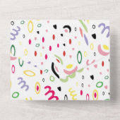 Zomervibe. All In One Uitnodiging (Achterkant)