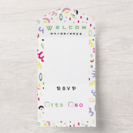 Zomervibe. All In One Uitnodiging