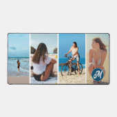 Zomervibe: Gepersonaliseerde fotocollage & monogra Bureaumat (Voorkant)