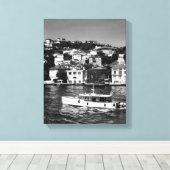 Zomervibe in Bosphorus in Istanboel Canvas Afdruk (Insitu (Houten vloer))