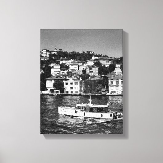 Zomervibe in Bosphorus in Istanboel Canvas Afdruk (Voorkant)
