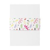 Zomervibe. Uitnodigingen Wikkel (Achterkant Voorbeeld)