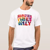 Zomervibes alleen stropdas dye mannen t-shirt (Voorkant)
