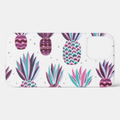Zomervibes: ananaspatroon, kleurrijke Stippen Case-Mate iPhone Case (Achterkant (horizontaal))