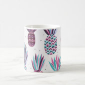 Zomervibes: ananaspatroon, kleurrijke Stippen Koffiemok (Center)