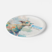 Zomervibes Geit - Verjaardagsfeest - Papieren Bordje (Gekanteld)