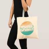 Zomervibes Kleurrijk  strand Tote Bag (Voorkant (product))