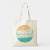Zomervibes Kleurrijk  strand Tote Bag (Achterkant)