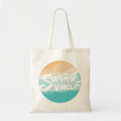 Zomervibes Kleurrijk  strand Tote Bag (Voorkant)