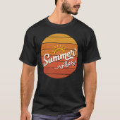 Zomervibes Retro Sunset Mannen T-shirt (Voorkant)