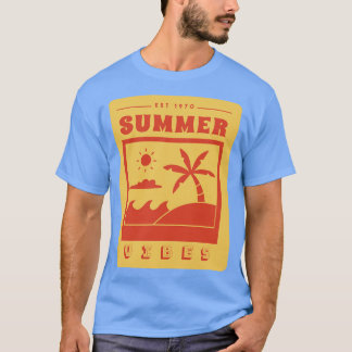 Zomervibes Retro  vakantiekunst 1 T-shirt