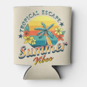Zomervibes - Tropische ontsnapping Blikjeskoeler (Voorkant)