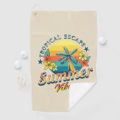 Zomervibes - Tropische ontsnapping Golfhanddoek (Insitu)