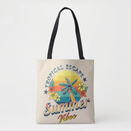 Zomervibes - Tropische ontsnapping Tote Bag (Voorkant)