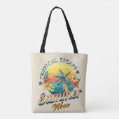 Zomervibes - Tropische ontsnapping Tote Bag (Achterkant)