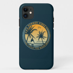 Zomervibes vangen de golf surfen Case-Mate iPhone case