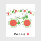 Zomervibes Watermeloen Cut Vinyl Stickers (Vel)