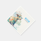 Zomervibes Waterverf Geit - Verjaardag Servet (Hoek)