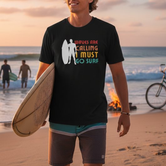  zomervibes Waves roepen surf T-shirt