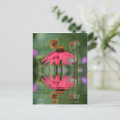 Zomervlinder Reflecties Briefkaart (Staand voorkant)