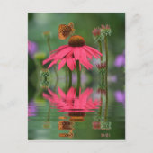 Zomervlinder Reflecties Briefkaart (Voorkant)