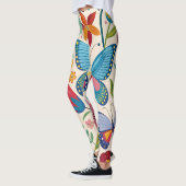 zomervlinders en bloempatronen leggings (Links)