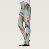   zomervlindervogels op bloemen leggings (Links)
