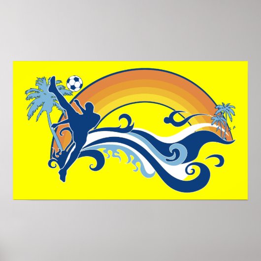 zomervoetbal poster (Voorkant)