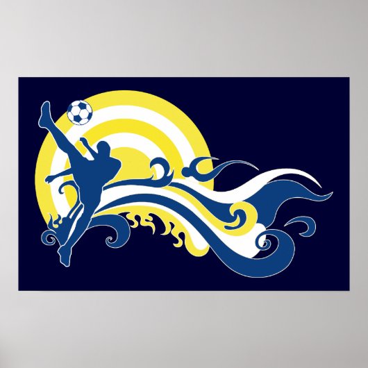 zomervoetbal poster (Voorkant)