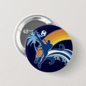 zomervoetbal. ronde button 5,7 cm (Voorkant /achterkant)