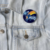 zomervoetbal. ronde button 5,7 cm (In situ)