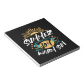 Zomervreugde - Warme Zon & Geluk Quote Notitieblok (Schuin)